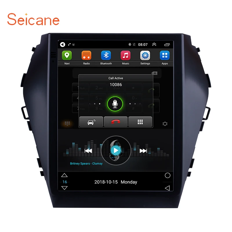 Seicane GPS для 2015 2016 2017 Hyundai Santafe IX45 9 7 дюймов HD сенсорный Android 1 Bluetooth FM Wifi автомобильный