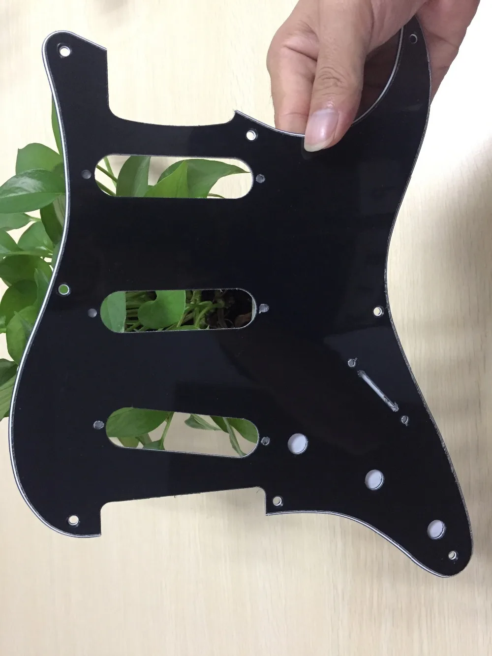 FLEOR 1 шт. винтажная 8 отверстий электрогитара Strat накладка sss pick Guard царапина пластина w/Винты гитарные части и аксессуары