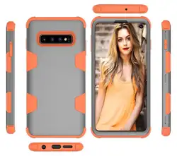 DSstyles для samsung S10 поликарбонат + силикон 2 в 1 хит Цвет с тремя уровнями защиты противоударный пылезащитный анти-осенний защитный чехол