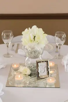 

20PCS acrylic square mirror table centerpiece for wedding decoration/wall sticker square mirror/wall mirror 40cm diameter