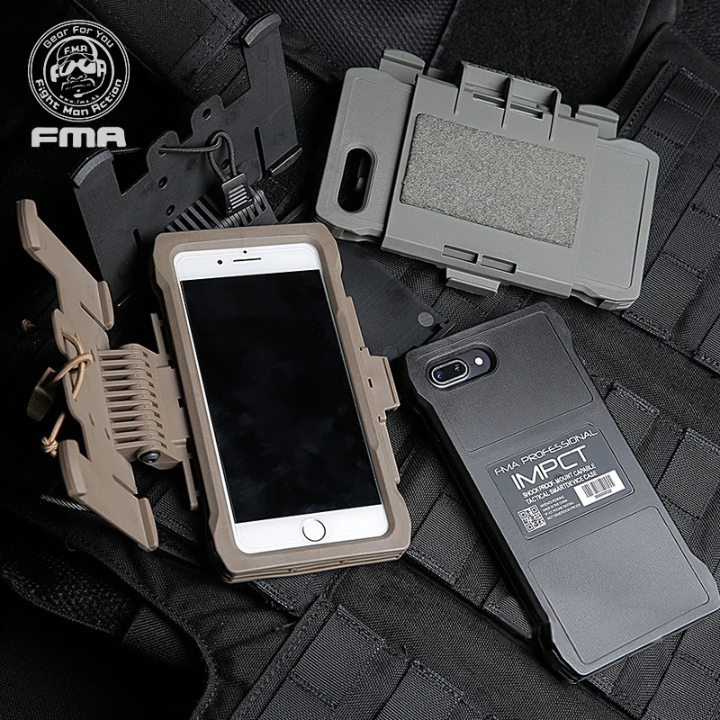 Тактический чехол FMA Molle для мобильного телефона охоты пейнтбола Iphone 7/8 Plus 1320| |