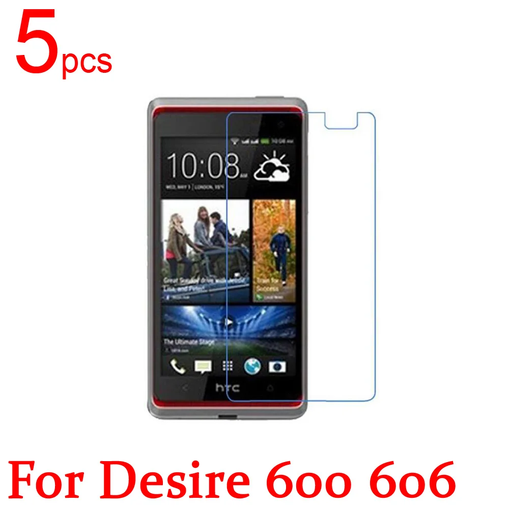 

5pcs Ultra Clear/Matte/Nano anti-Explosion LCD Screen Protector Film Cover For HTC Desire 600 606 601 619D 620 626 628 650 625