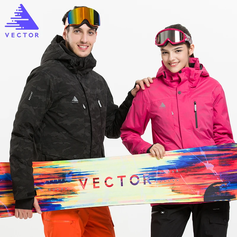 

VECTOR Brand Ski Jackets Men Women Professional Winter Warm Skiing Snowboarding Jacket Waterproof Snow Clothing HXF70006