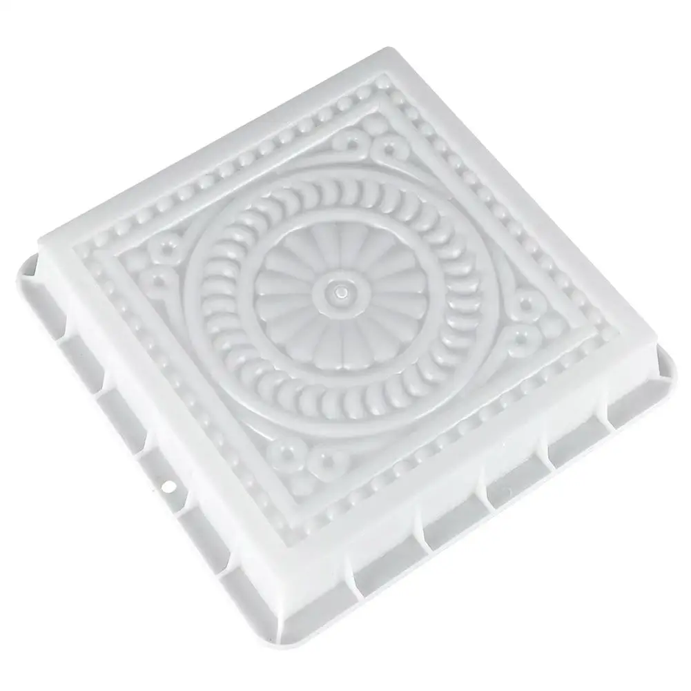 Square DIY Paving Mould Plastic Simulation Concrete Brick Landscape Pedal Stone Garden Making Tools Path Mold