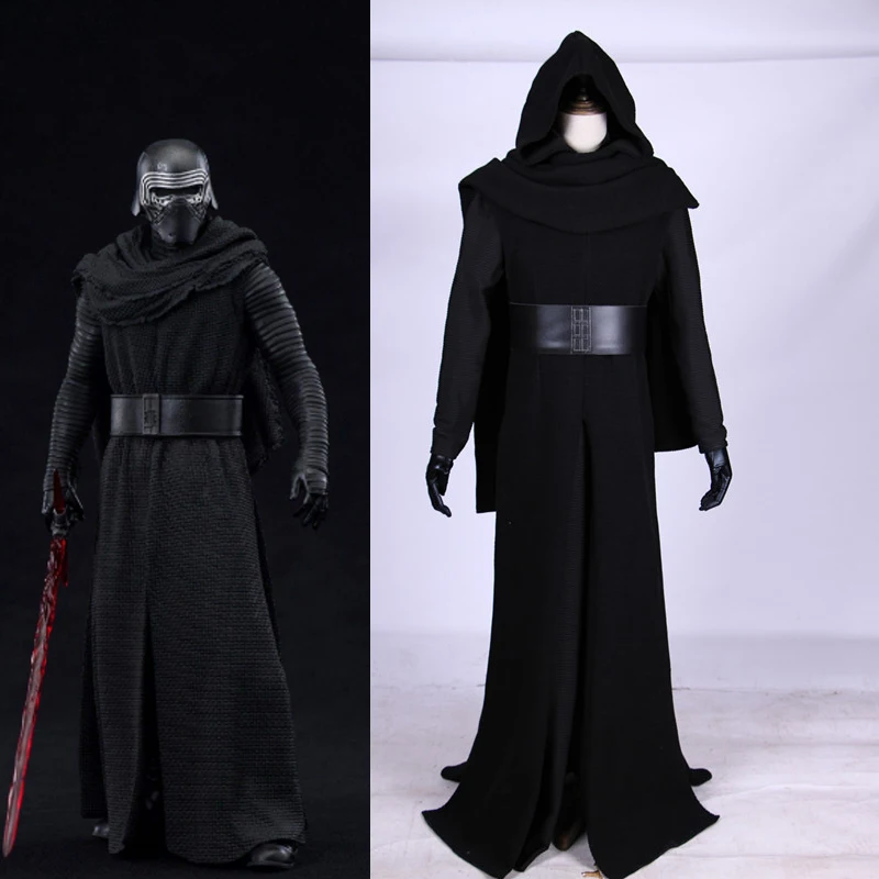 Movie Star Wars The Force Awakens Kylo Ren Cosplay Costume Halloween
