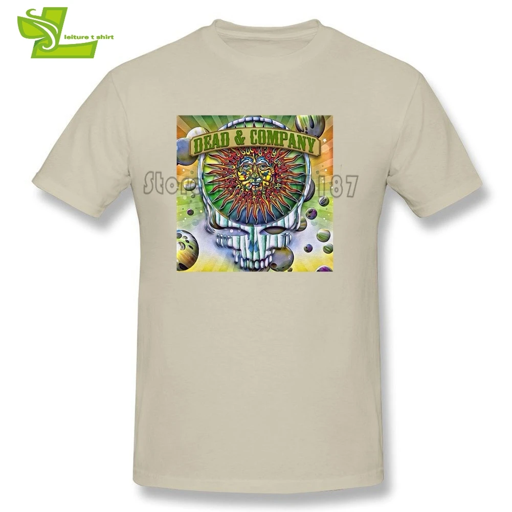 Футболка мужская с надписью Dead and Company популярная тренировочная тенниска grateful dead