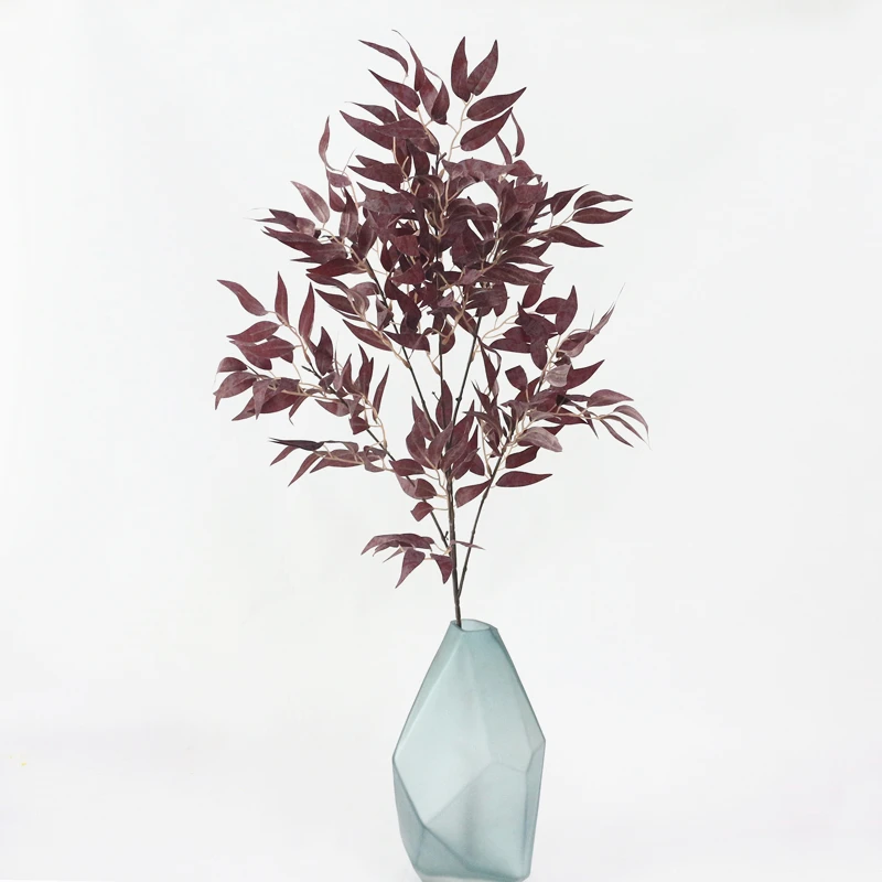 JAROWN Simulation Vine Plant Willow Leaf Single Branch Willow Strips Wedding Arrangement Arches Decor Fake Flowers Home Decor (13)