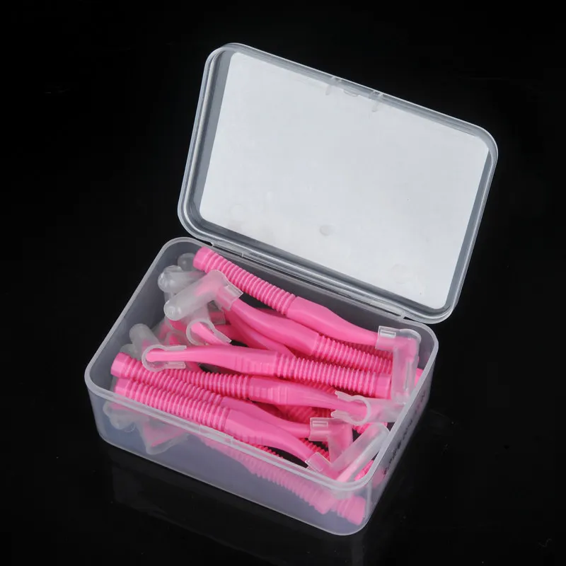 Cleanpik L formas Limpieza Interdental Cepillo Interdental 0,6mm Dental Cepillos Cepillo Cuidado Oral cepillo de Dientes De