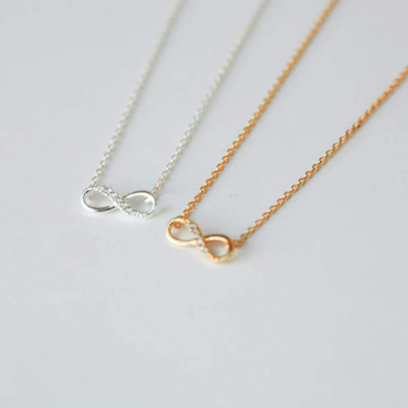 Женское ожерелье с подвеской в виде бесконечности|women necklace|elegant necklacecute pendant |