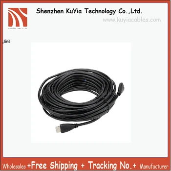 

Free Shipping HD 1080P 15M HDMI Cable Cord Version 1.4 Gold Plated Dual Ferrite 1080P For PC laptop HDTV DVD PS3 With Wholesales