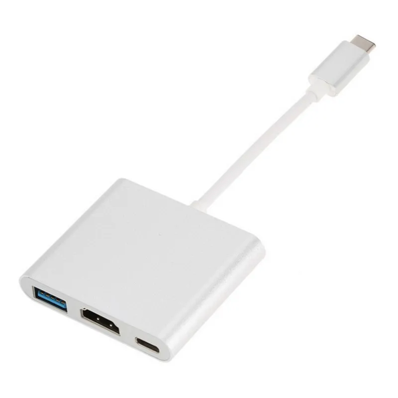 

USB 3.1 Type C to HDMI & USB3.0 OTG & USB-C Female Charger Adapter for Laptop & Macbook