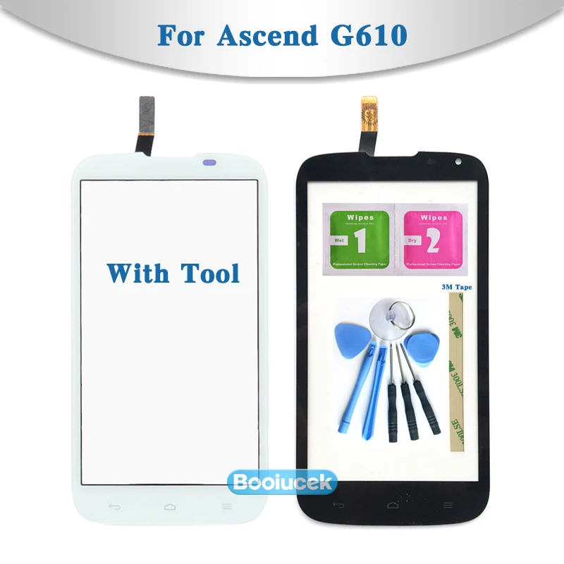 

High Quality 5.0" For Huawei Ascend G610 C8815 Touch Screen Digitizer Sensor Outer Glass Lens Panel