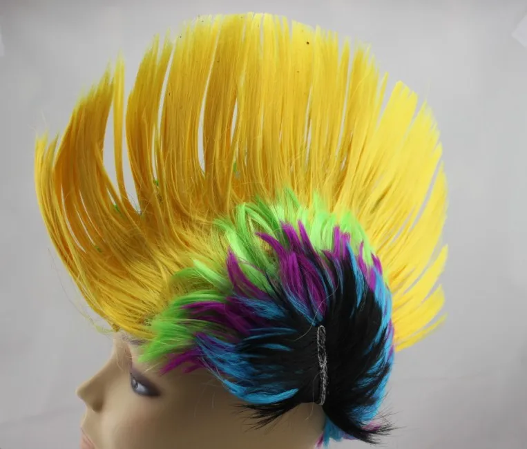 Football Fan Wigs Wig 9 Colors 120G CM A0002 Bwig cheapwig