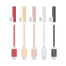 

Thbelieve Type C To 3.5mm Jack Audio Cable Adapter 2 in 1 Type-C To Type-C Adapaters Braided USBC Adapter Fast Ship 24 Hours