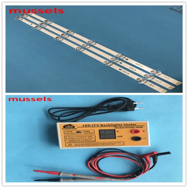 

LED backlight strip For LG 32" TV innotek drt 3.0 32 LGIT A B 32MB27VQ 32LB5610 32LB552B 32LF5610 32LB552U and LED tester 1pcs