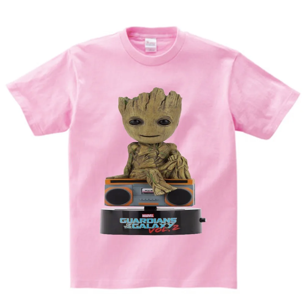 2019 модная детская футболка, летняя футболка с принтом «I Am GROOT», летняя одежда из 100% хлопка для маленьких мальчиков, футболка с короткими