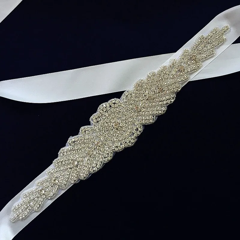 Ручной красивый большой кристалл свадебные украшения для невесты ремни оригинальные Стразы бисером аксессуары для свадьбы свадебный пояса