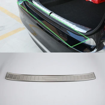 

Car Accessories Interior Decoration Stainless Rear Outer Bumper Protector Scuff Plate Guard Cover Trim For BMW 5 Series 2017