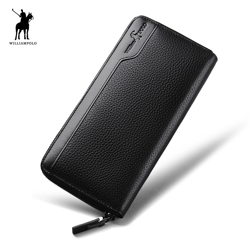 

Luxury Brand WillimPOLO Mens Wallet Leather Genuine Dollar Price Luxury Man Wallet Branded Wallets Famous Brand PL142