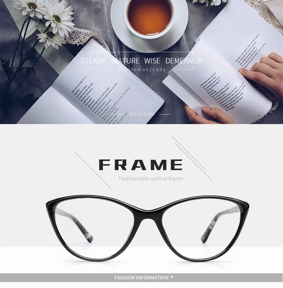 TR90 очки оправа для женщин Кошачий глаз по рецепту очки Оптические очки для близорукости Ретро близорукость очки для женщин легкий вес очки