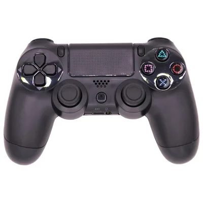 Bluetooth беспроводной для sony PS4 Bluetooth беспроводной контроллер для playstation 4 беспроводной двойной шок вибрации джойстик геймпады - Цвет: Черный