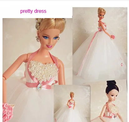 Автономный дизайн, подарки ручной работы для девочек, аксессуары для кукол, вечерний костюм, свадебное платье, одежда для BB Doll BBI00508