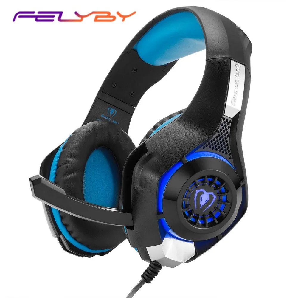 

FELYBY GM-1 head-mounted gaming headset with microphone 3.5+USB for PS4 wired headset