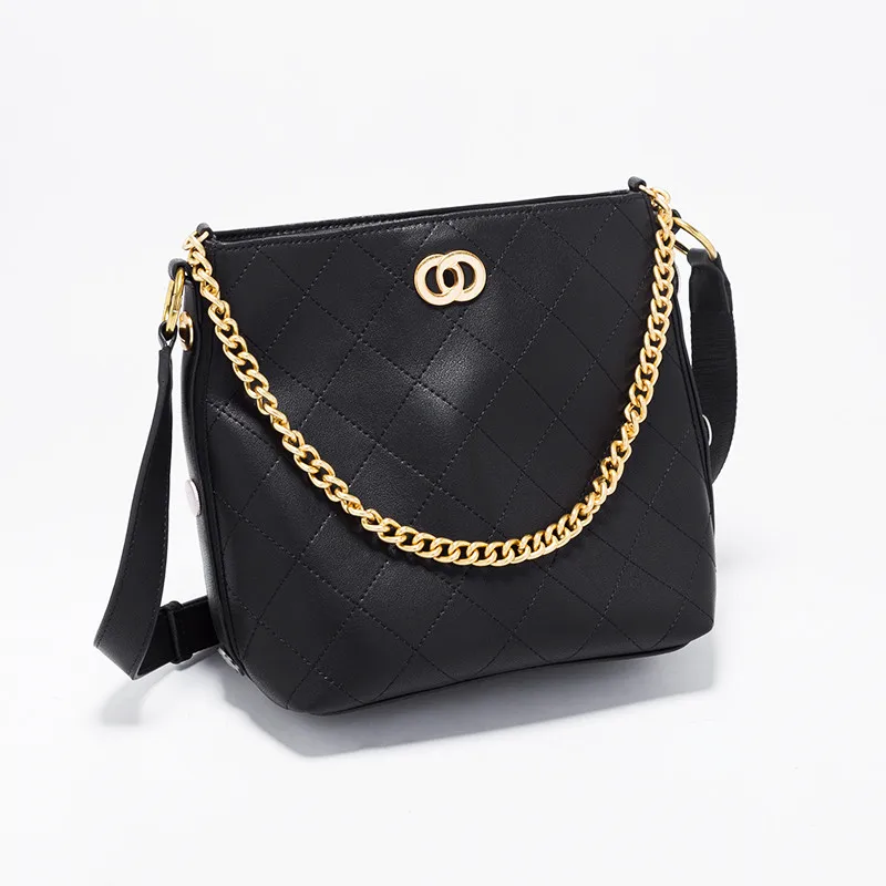 5823 Schulter Original Ab Schwarzes Design Alavchnva Damen Rautenförmigen Wilden Leder Einzel Umhängetasche Mode Neue Kette OYxdBqA