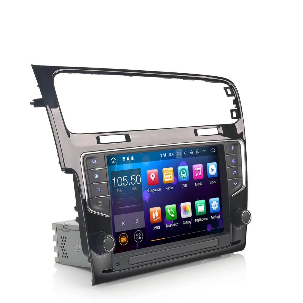 

9"Android 7.1 Car Multimedia Player Radio GPS SatNav BT DAB+USB WiFi DVR DTV for GOLF VII/7 2013