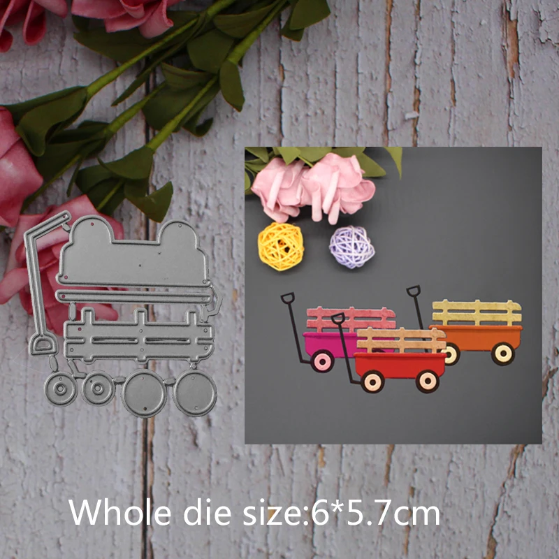 

trolley decoration Metal steel frames Cutting Dies DIY Scrap booking Photo Album Embossing paper Cards6*5.7cm