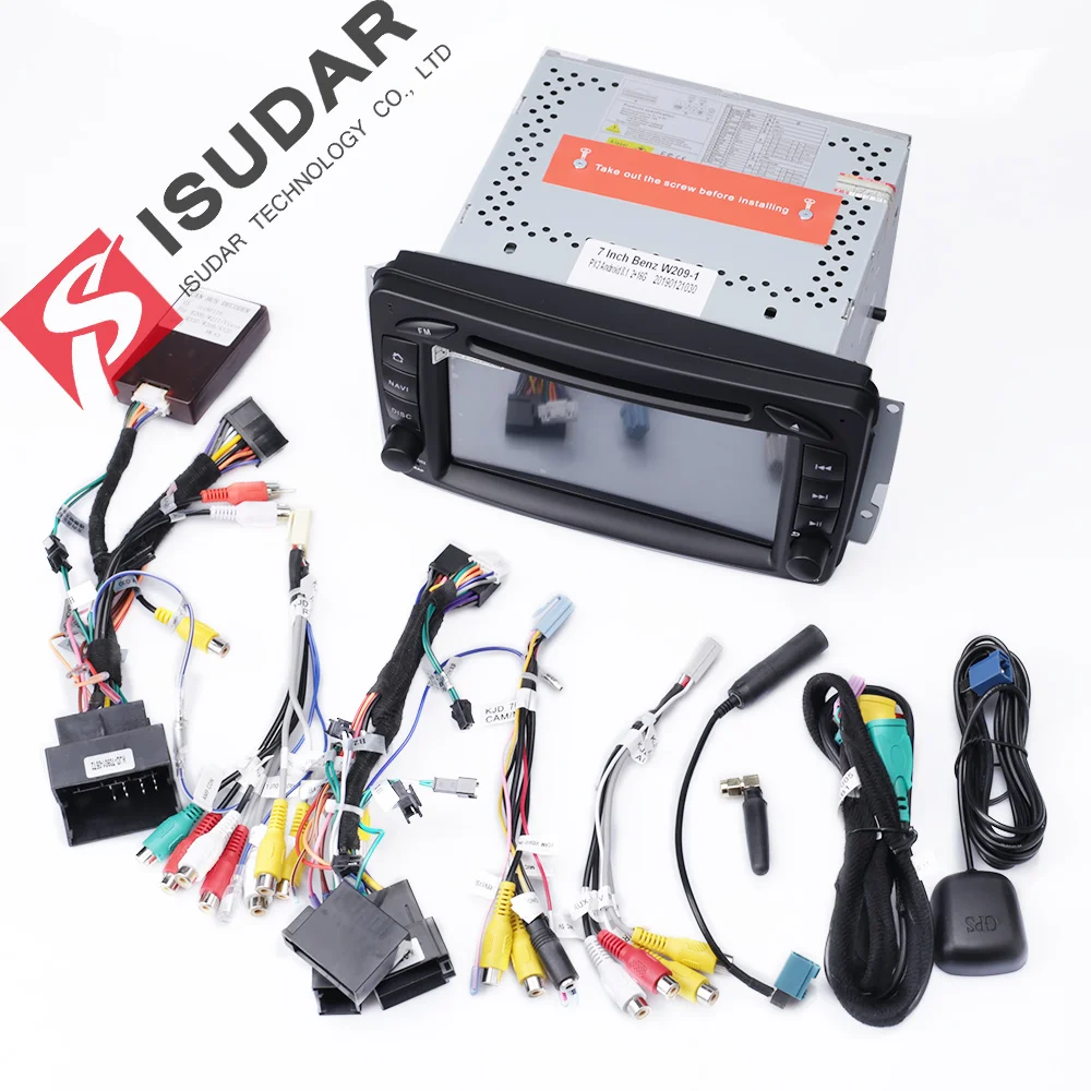 Perfect Isudar Car Multimedia Player 2 Din Car Radio GPS Android 9 For Mercedes/Benz/CLK/W209/Vito/W639/Viano/Vito Canbus DVD Player DSP 5