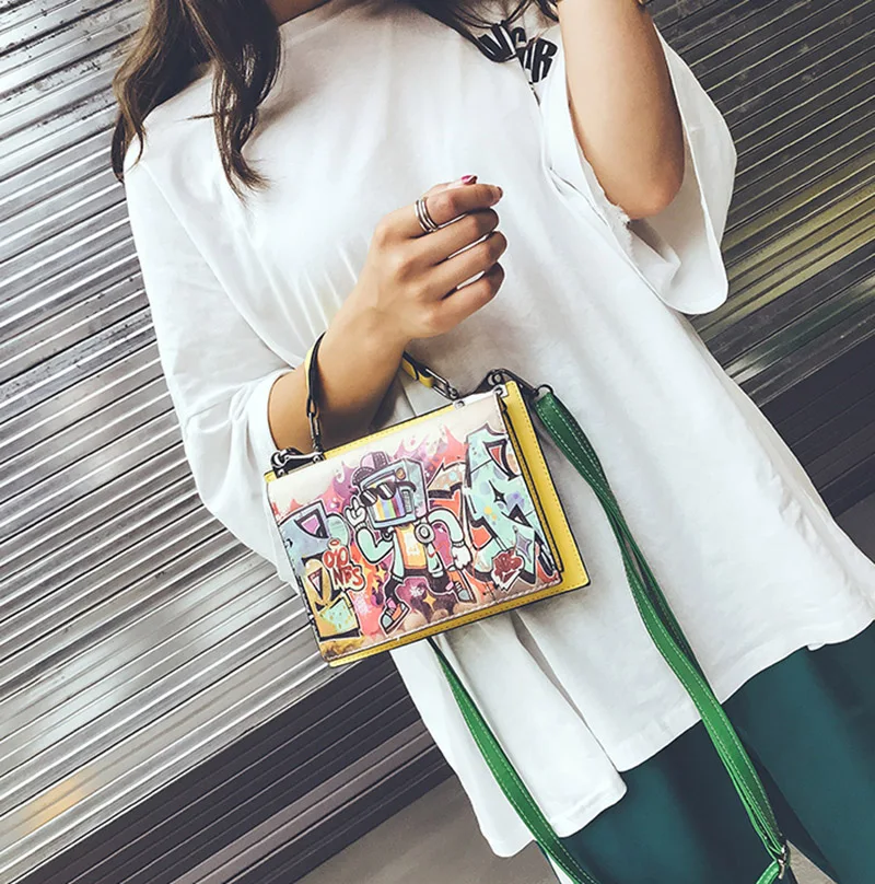 Women Leather Handbag Stitching Female Crossbody Shoulder Bags Ladies Travel Messenger Bag Fashion Bolsa Feminina Tote SS7210 (29)