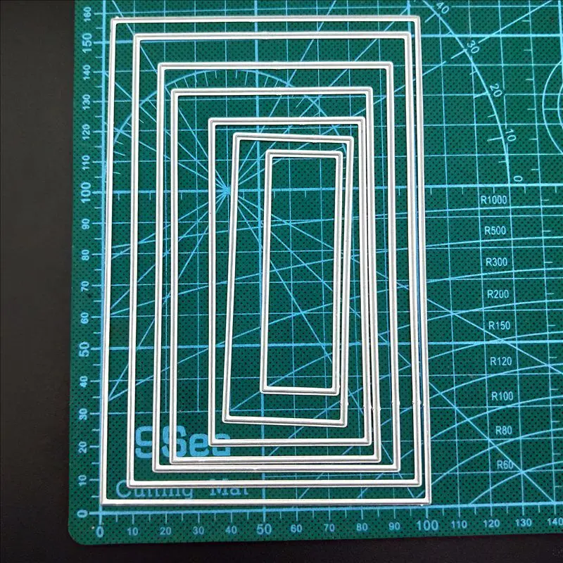 Кривые рамки квадратные открытки для скрапбукинга штампы металлические поделки многослойные металлические режущие штампы поздравительные открытки ручной работы - Цвет: 13