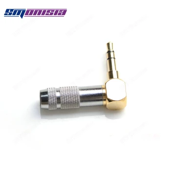 

10pcs-1000pcs 3.5mm Gold-plated Stereo Headset Plug L Elbow Head Three Links Connector
