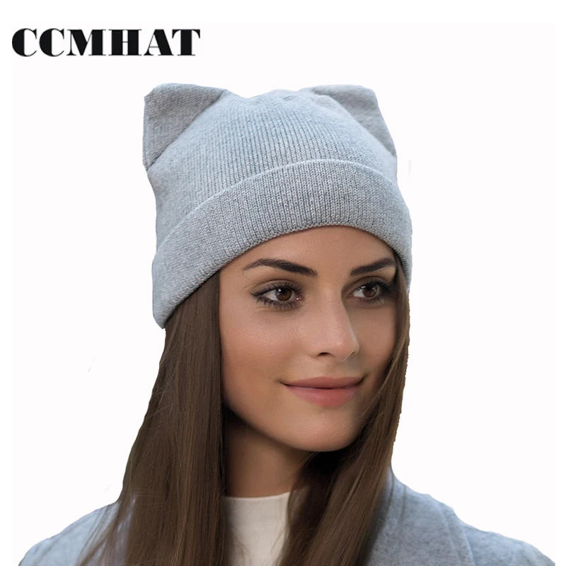 Buy CCMHAT Cat Ears Skullies Beanies For Women Hat Cap