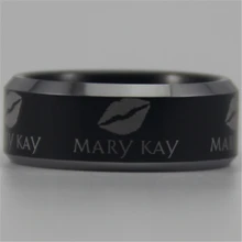 YGK ювелирные изделия горячая распродажа 8 мм черный дизайн Mary Kay вольфрамовое комфортное кольцо Подарочное кольцо