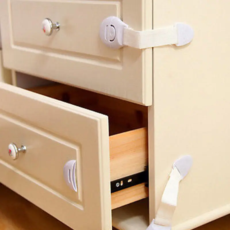 

1pcs Cabinet Door Drawers Refrigerator Toilet Safety Plastic Lock For Child