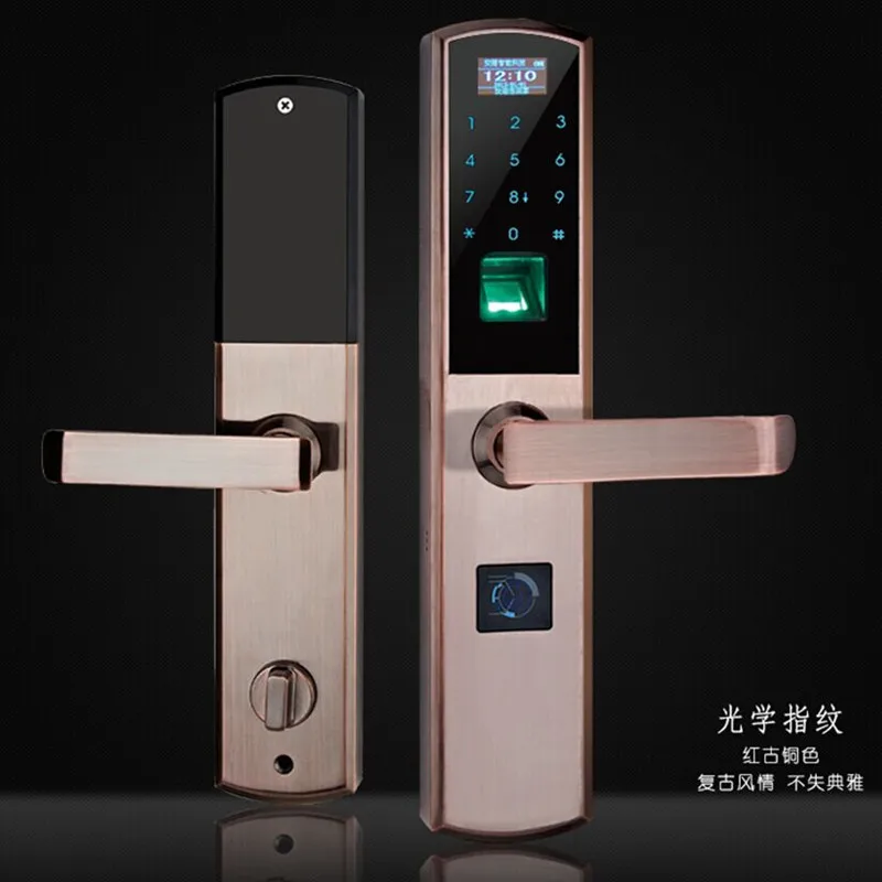

2018 Fechadura Digital Fechadura A Card Fingerprint Lock Security Doors Combination For Intelligent Household Electronic Door