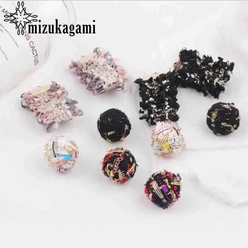 

Handmade Perforated Balls Charms 10pcs/lot For DIY Fashion Drop Tassel Earrings Making Jewelry