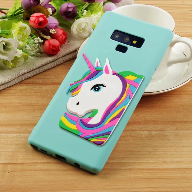 3D в виде единорога из мультфильма чехол для iPhone XS Max XR 8 7 6 6s плюс Xiaomi Redmi A2 Lite S2 4X 4A