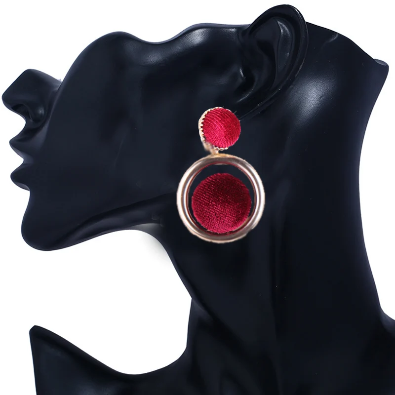 Женские бархатные серьги длинные с подвеской в Корейском стиле 2018|pendant earrings|earrings