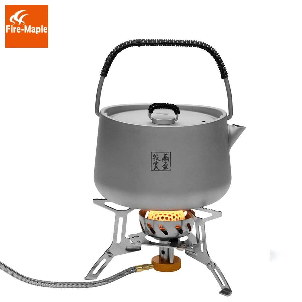 Fuego Arce Panna serie Titanium al aire libre camping café tetera 1L tetera ultraligero senderismo picnic campamento conjunto