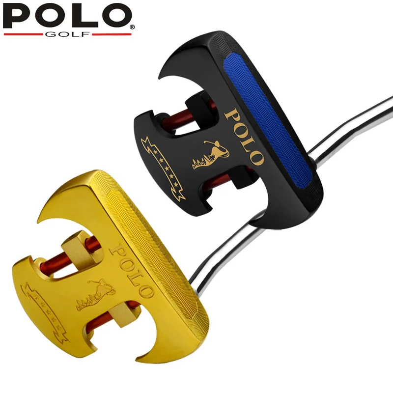 

POLO Golf Putter SR Formal Competitions Stainless Steel Men's Push Rod Regular Golf Club Gold Black Golf Clubs