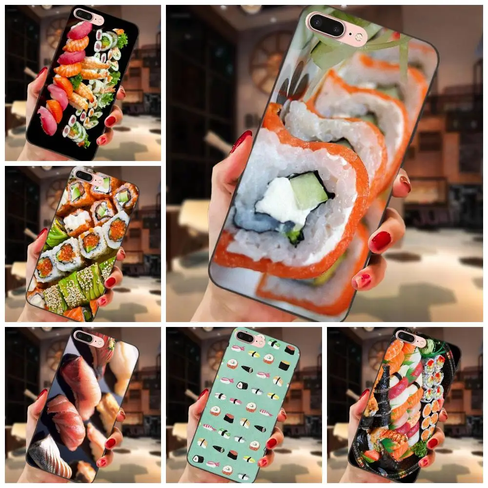 

Soft Case For Huawei Honor 5A 6A 6C 7A 7C 7X 8A 8C 8X 9 10 P8 P9 P10 P20 P30 Mini Lite Plus Delicious Sushi