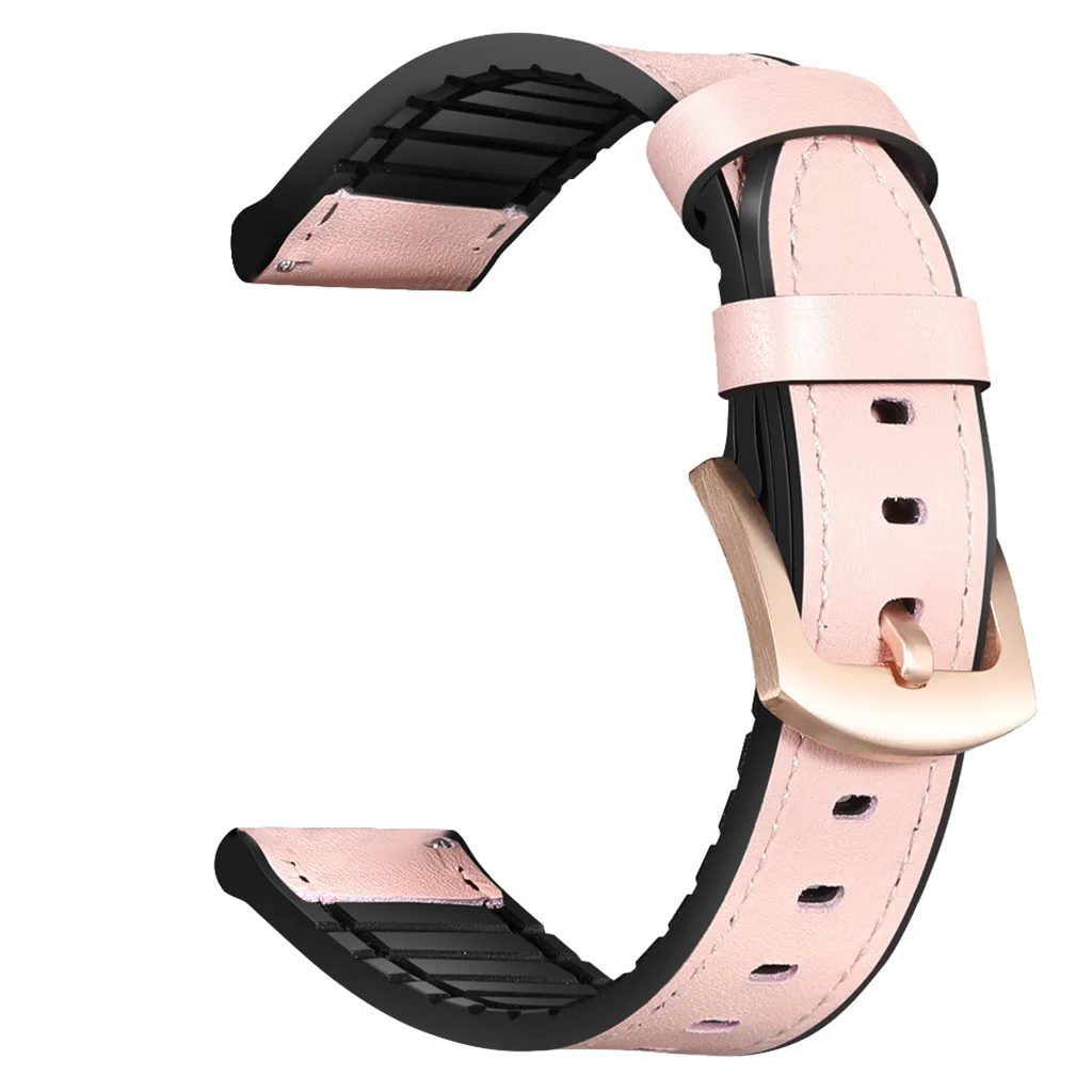 HIPERDEAL 22mm Leather Replacement Watch Wrist Strap Band For Samsung Galaxy Watch 46mm Jn26