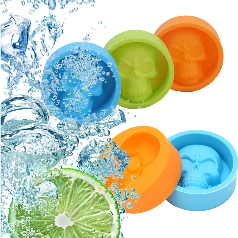 

Silicone Skull Mold Cake Pudding Chocolate Ice Biscuit Non Stick Cup Moulds Bakeware Tool HTQ99