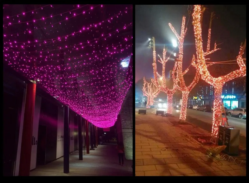 20M strip rgb 220V led string light for tree colorful waterproof holiday led lighting Christmas/Wedding/Party Decoration Lights 20