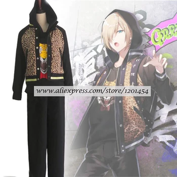 

Yuri!!! on Ice Plisetsky Yuri Leopard Coat Jacket Outfit Daily Cosplay Costume