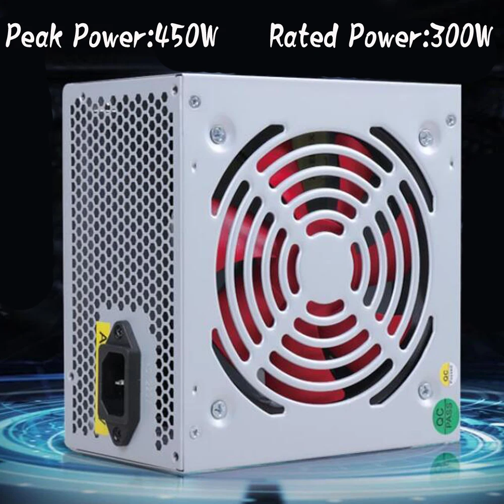 

Max 300W Power Supply Psu 12Cm Pfc Silent Fan 20PIN 4PIN 12V Pc Computer Sata Gaming Pc Power Supply For Intel For Amd Com