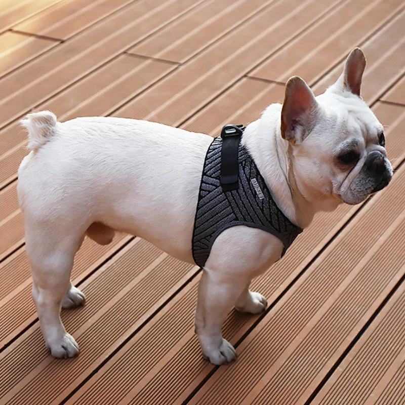 

Dog Pet Harness Adjustable Vest Walking Lead Leash for Pug Soft Breathable Harnesses for Puppy Small Medium Dog